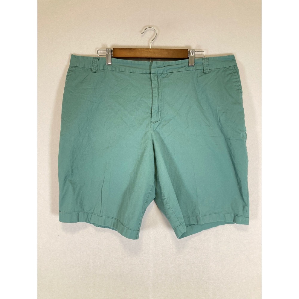 Coastal Preppy Merona Womens 20W Mint Green Stretch‎ Cotton Chino Shorts
